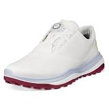 ECCO LT1 Damen-Golfschuhe mit Boa-Verschluss, wasserdicht, Leder, spikeless, White Air, 40 EU