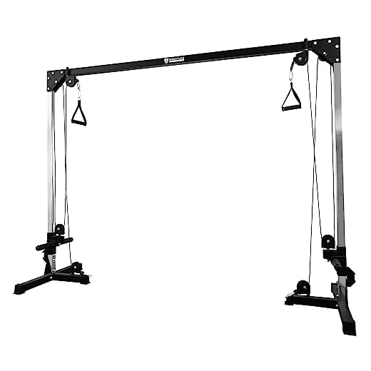 Signature Fitness Cable Crossover Machine for Weight Lifting and Bodybuilding