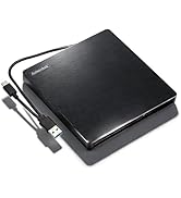 LAISANIM USB C External Optical Drive Enclosure for 9.5mm Slim CD DVD BD Drives, USB 3.0 to Type ...