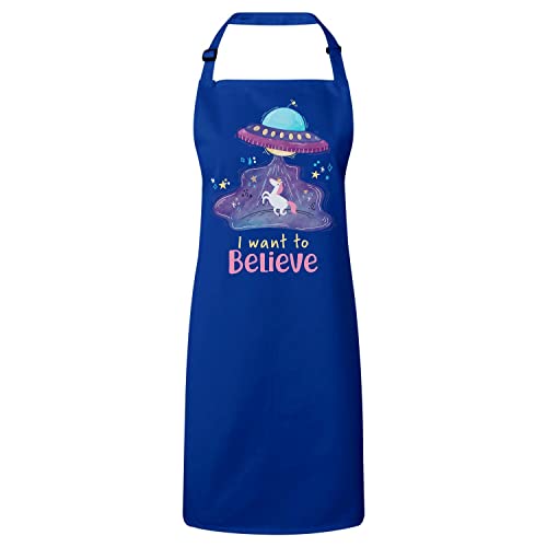 Tablier bleu licorne extraterrestres premium de cuisine Fabulous