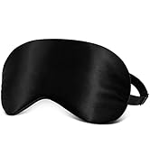 Natural Silk Eye Mask for Sleeping, Sleep Eye Mask for Women and Men, Blindfold with Adjustable S...