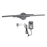 ISTOVO Proyector de Hologramas 3D con WiFi, Resolución de 2000 X 224, 224 Cuentas LED, Imágenes Sin Bordes para Publicidad Comercial, Enchufe de la UE