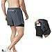 UEBHERV Athletic Fitness Men's Running 2 in 1 Quick-Drying Fitness Double Layer Sport Workout Training Short Pants-Light Blue-M