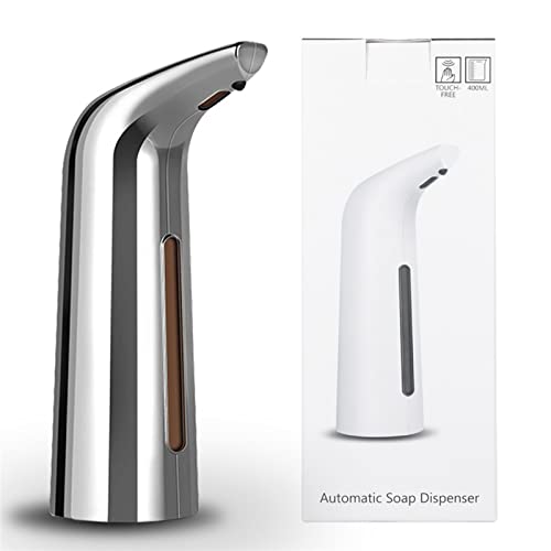 Dispensador de jabón líquido para baño negro: desinfectante automático en tu encimera 5