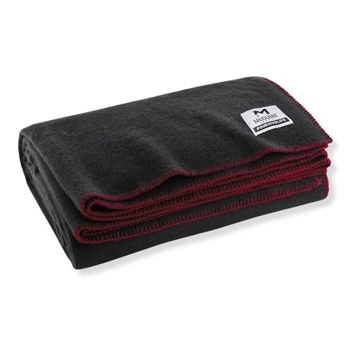 M MCGUIRE GEAR Heavy Duty Wool Military Camping, Survival, and First Aid Blanket, Mil-Spec Fire Retardant 64