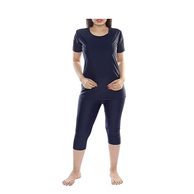 RZLECORT Swimwear Swim Costume Two Piece Tshirt Capri Swimming Suit for Women - Review, Price and Buying Guide