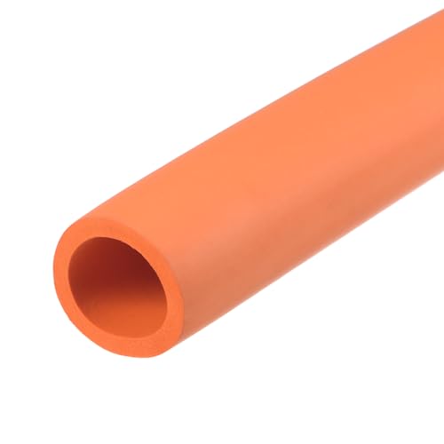 uxcell Foam Tubing for Handle Grip Support, Pipe Insulation Outside Pipe Lagging, 25mm(1") ID 35mm(1 3/8") OD 1m Orange