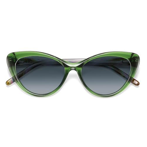 Image of SOJOS Acetate Cat Eye Sunglasses Women Handmade Polarized Retro Lightweight Fashion 90s Style UV400 Sunnies, Lola