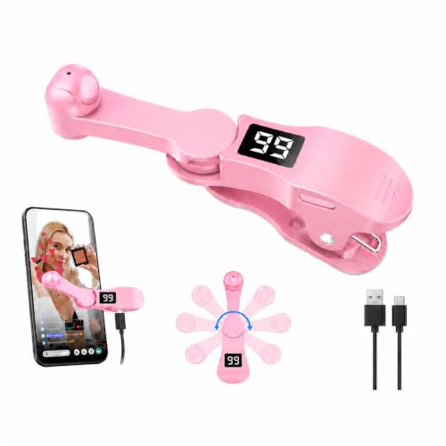 Aylthyo Auto Clicker for Smart Phone Phone Screen Device Speed Clicker for iPhone iPad Apps Fast Click Simulation Finger Continuous Click for Tiktok Live Broadcasts Likes Lightning Deal Reward Task Plug and Play (Pink)