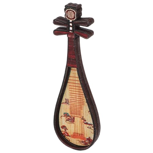 ABOOFAN - ABOOFAN Maison de Instrument de Musique Miniature Luth Chinois Pipa Modèle Instrument Traditionnel Jouet pour Maison de Mini Salle de Musique Meubles Décor