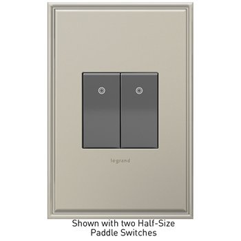 Adorne (Pack of 4) ASPD1531M4 Paddle Switch, Half-Size (Magnesium
