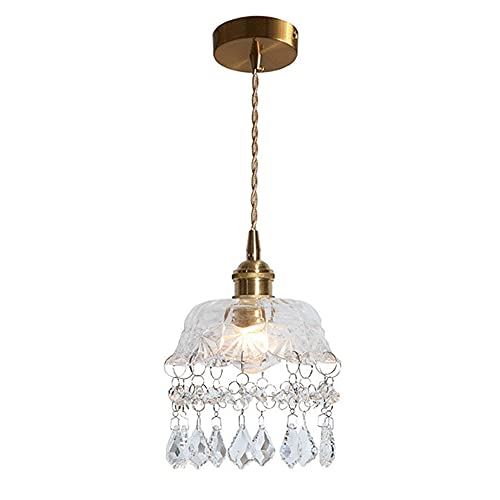 Suspension d'intérieur en verre fleur luminaire suspendu une tête