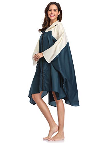 レインコート ポンチョ 自転車 防水 男女兼用 通学通勤 超軽量 おしゃれ 収納袋付き (ブラック ポイント）