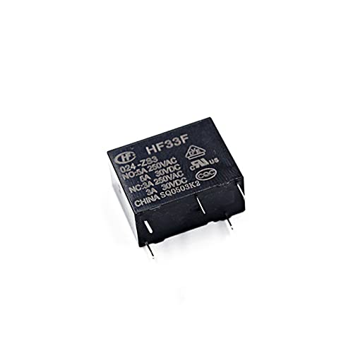 Relais HF33F ZS3 4 broches 5A à haute isolation thermique pour circuit imprimé