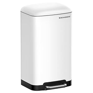 Songmics LTB01W Küchenabfalleimer 30L