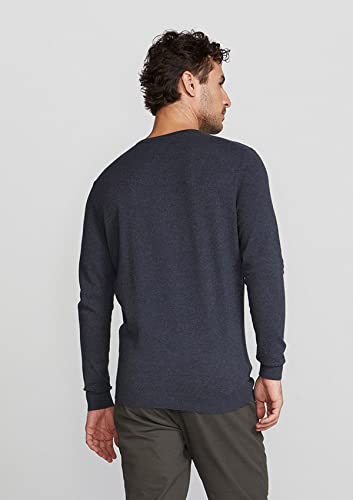 Blusão Básico Masculino Em Tricô E Gola V Cinza M