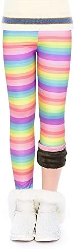 slaixiu Girls Winter Leggings Polyesterwarm Girls Thermal Leggings 4-10 Years Winter Pants（GP777-XG-150）