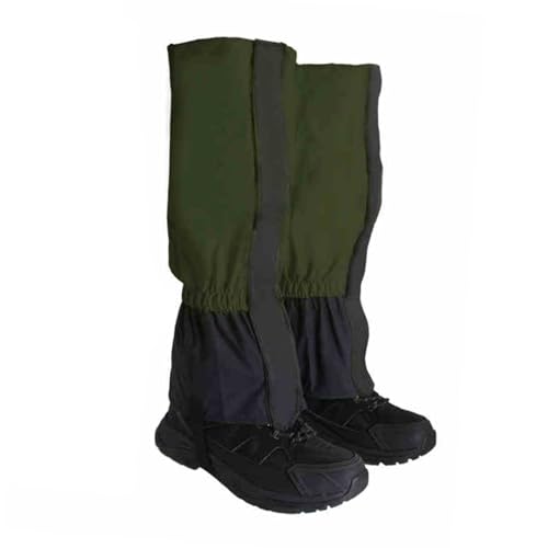 Hiking Gaiters,Hiking Leg Covers,Shoe and Boot Protection, Cross-country Leggings, Suitable for Snow And Mountaineering(Green)