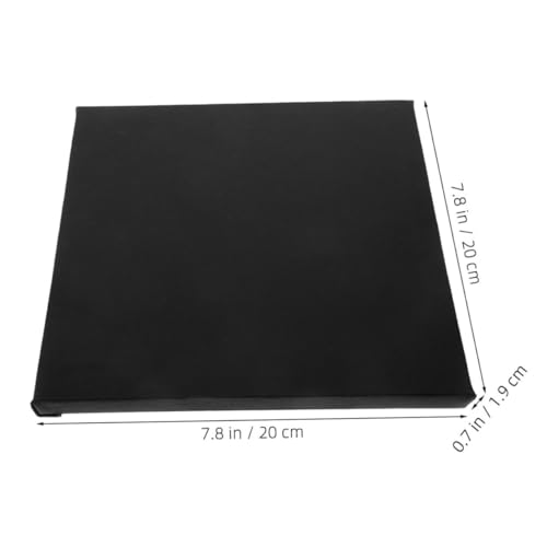 Lienzo negro para pintura tablero cuadrado algodón Uonlytech suave 3