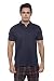 IZOD Uniform Young Men's Short Sleeve Pique Polo, Navy, Large
