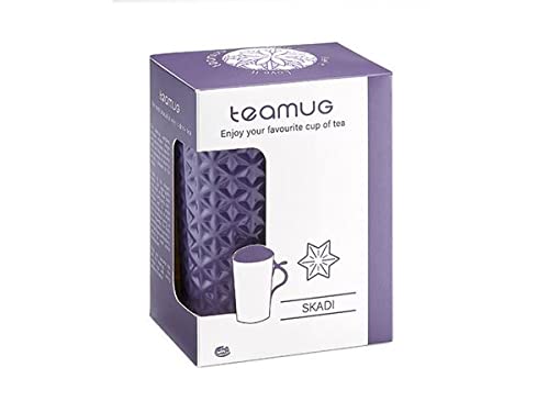 NEU teemando® Teamug "Skadi" New Bone China-Kräuterteetasse 2-fach sortiert, mit Edelstahlsieb 0,4 l