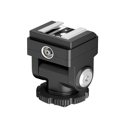 PIXEL Standard Hot Shoe Adapter with Extra PC sync Connection Port & 3.5mm Mini Phone Connection Port for Connecting Cameras to Additional Off-Camera Flash,Studio Light,Strobes or Other Accessories