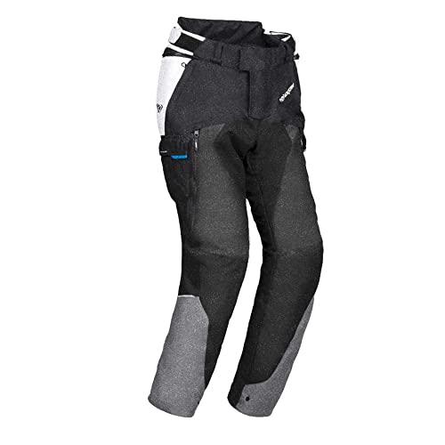 IXON Balder Motorrad Textilhose (Black/Anthracite/Blue,S)