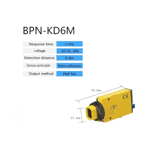 Interrupteur photoélectrique antidéflagrant BPN-KD6M optique NPN/PNP