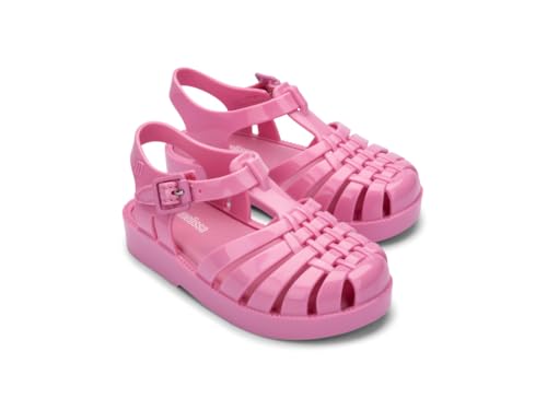 Image of mini melissa Possession Jelly Fisherman Sandal for Toddler and Kids | Iconic Fisherman Jelly Sandal for Toddlers & Girls, Adjustable Buckle, Waterproof, Bubblegum Scent, Play & Dress Shoes