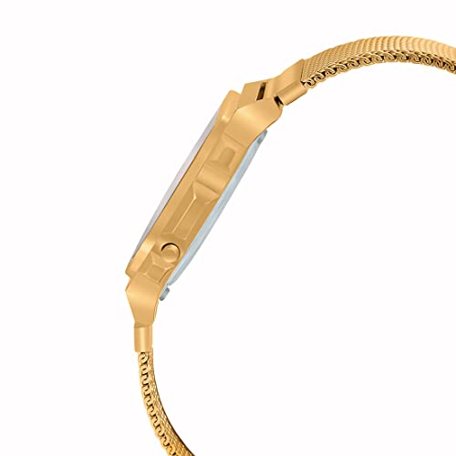 Casio Unisex Stainless Steel Digital Gold Dial Watch-A1000Mg-9Ef, Band Color-Gold - Image 2