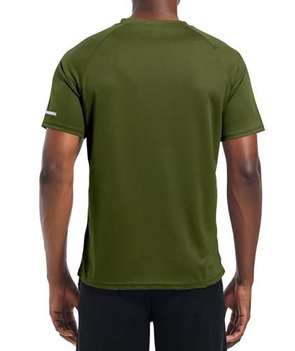 Image of Men's Quick-Dry Sportswear T-Shirts,4 /6 Pack Breathable Moisture Wicking Gym Tops for Training & Workout,Short Sleeve Tees
