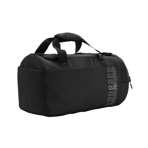Image of Cultsport 35L Gym /Duffle Bag for Men & Women | Water-Resistant Sports Travel Bag with Shoe Compartment, Adjustable Shoulder Strap, Side Pocket & Spacious Main Storage - Black