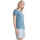 Merino Protect 100% Merino Wełna T-Shirt Damski Z Okrągłym Dekoltem Krótki Rękaw Odzież Podstawowa Antyodorowa Nadająca Się Do Podróży I Trekkingu T-Shirt
