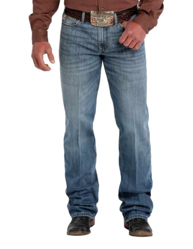 Cinch Western Jeans Mens Grant Relaxed Bootcut Medium Wash MB30637001