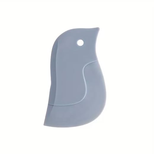 Silicone Kitchen Scraper, Flexible Cleaning Tool for Grease and Baking, Light Grey