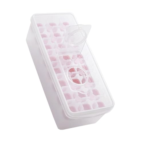 Molde para Cubos de Hielo con Tapa y Contenedor de Silicona miniatura 1