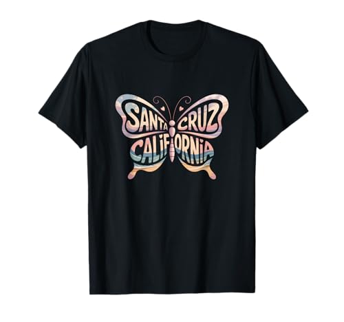 Santa Cruz Butterfly - California Beach City Name Word Art