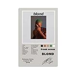 Ouyniei Blonde-Frank OceanWall Art - Póster vintage para decoración del hogar, impresión estética retro, perfecto para sala de estar, dormitorio, oficina, estudio en casa, estilo sin marco, 50 x 75 cm