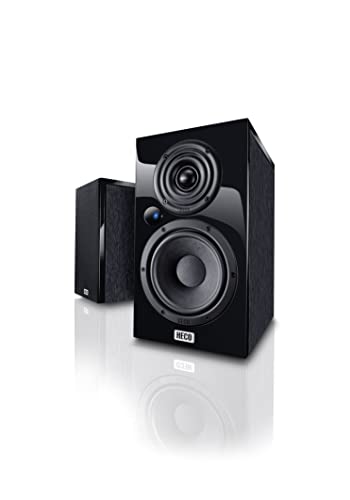 HECO Aurora 200 P, Leistungsfähige Aktivbox im kompakten Format, Schwarz