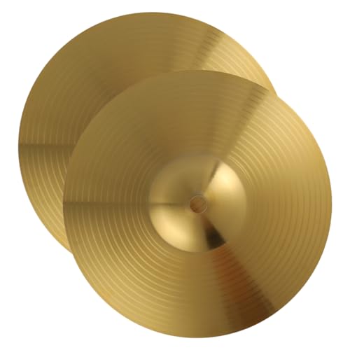 VINTORKY 2pcs Cymbals Set for Drums Metal Drum Set Cymbal Practice Accessory 10 Inches Splash Cymbal Jazz Drum Cymbal
