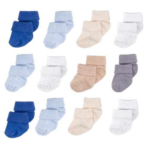 Image of Novibaby Baby Socks 0-6 Months, 6-12 Infant Ankle Socks for Boys and Girls, Essential Baby Items for Newborns, 12 Pairs