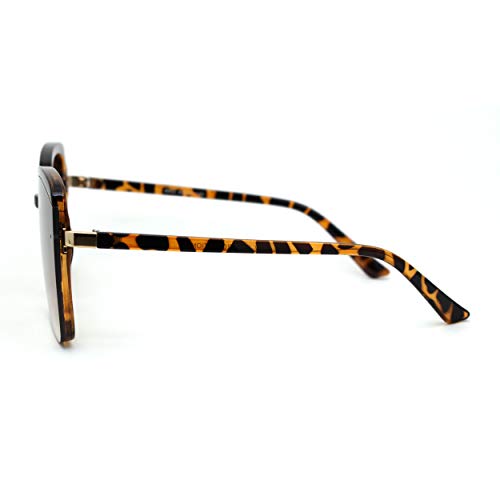 SA106 Womens Designer Fashion Rectangular Half Rim Sunglasses3