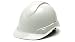 Pyramex Ridgeline Cap Style Hard Hat, Vented, 4-Point Ratchet Suspension, White