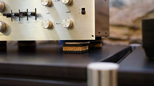 Tuneful Cables Sound Isolation Pads. Cork Pads for Speakers to Improve Sound and Reduce Vibration (1" Pack of 8) - Thumbnail 2