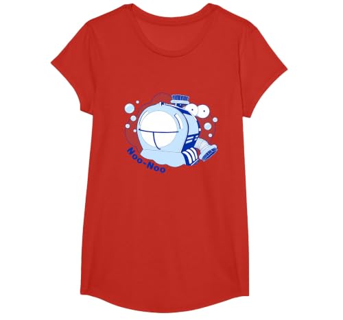 Teletubbies NOO-NOO Naughty Vacuum Vintage T-Shirt, Girls, Red, Large