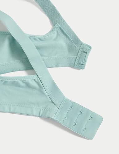 Marks & Spencer Womens Cotton Blend Embroidery Non Padded Wired Total Support Full Cup Bra