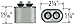 27L1021 2 uf MFD 440 Volt VAC - Replacement Oval Run Capacitor by CAPCOM