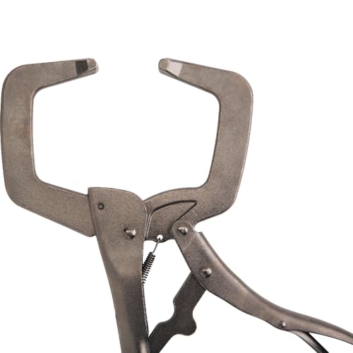Klein Tools 38632 C-Clamp Locking Pliers with Standard Jaws, Intuitive Thumb Knob, Adjustable Clamp for Home, Shop, Woodworking, 11-Inch by KLEIN TOOLS - Image 8
