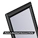 INNOVART Black Aluminum Snap Frame for Poster 24” x 33”, Front Load Snap Frame Poster with PVC Protective Film for A1 Size, Metal Picture Frame Wall Mounting, Easy Open Aluminum Display Profile
