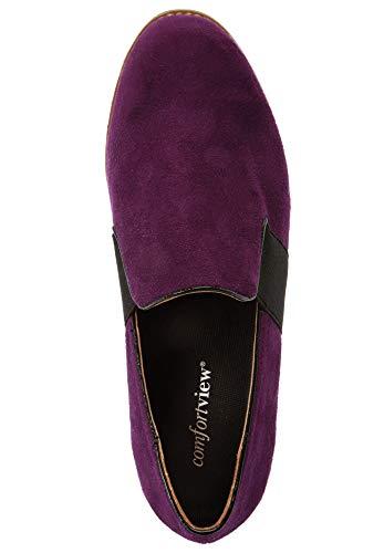 Comfortview Women's Wide Width The Taren Flat Shoes - 12 Ww, Black #TOP5
